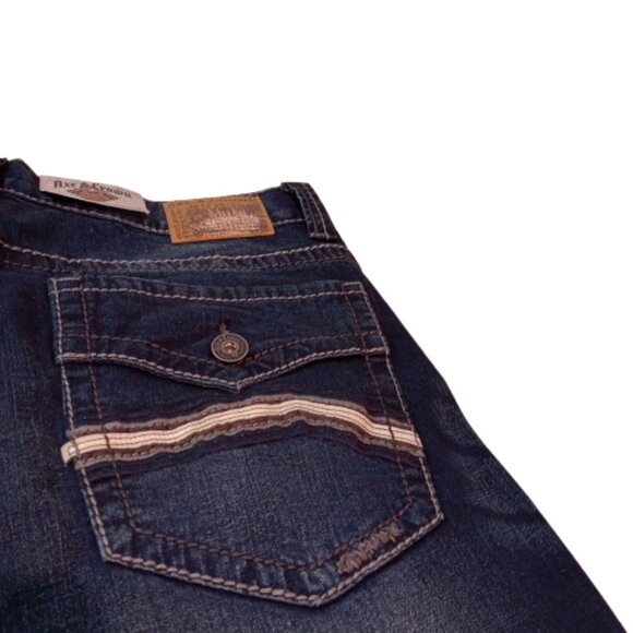 Axe & Crown Handcrafted Outlaw Denim Relaxed Straight Jeans Men's Size 36 X 32 - Picture 10 of 12